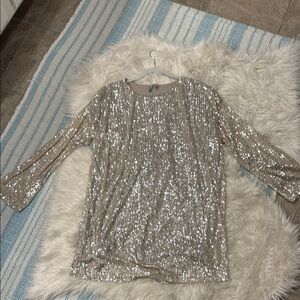 ASOS Silver Sequin Dress